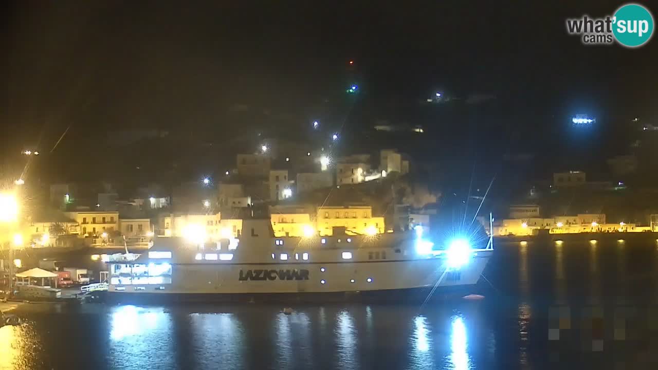 Otok Ponza kamera Pogled na pristanišče