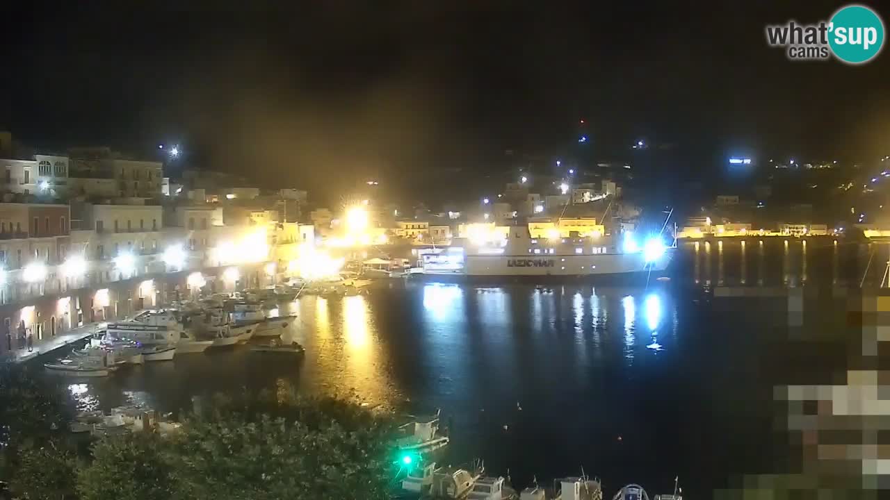 Otok Ponza kamera Pogled na pristanišče