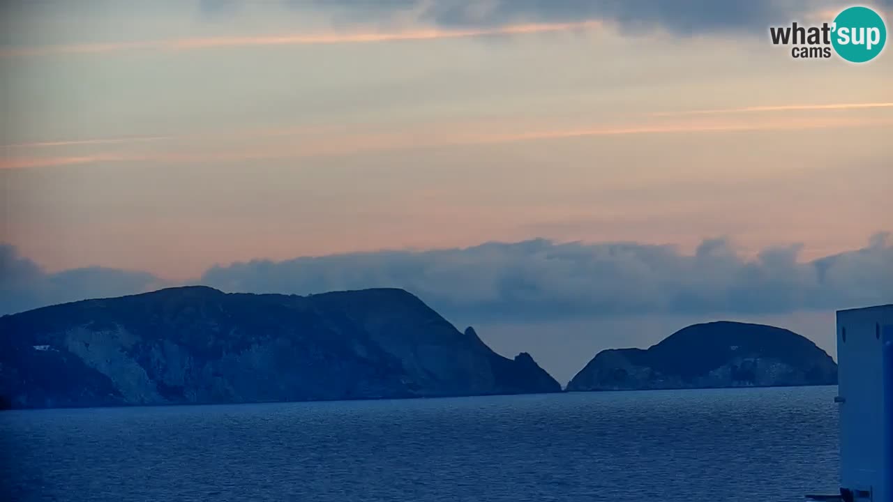 Otok Ponza kamera Pogled na pristanišče