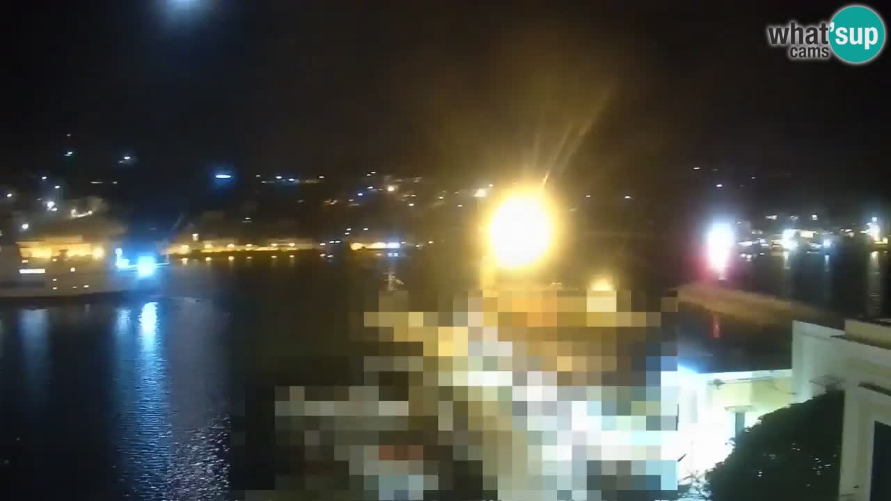 Otok Ponza kamera Pogled na pristanišče