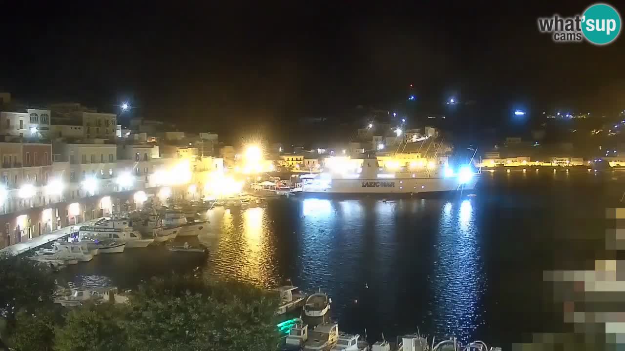 Otok Ponza kamera Pogled na pristanišče