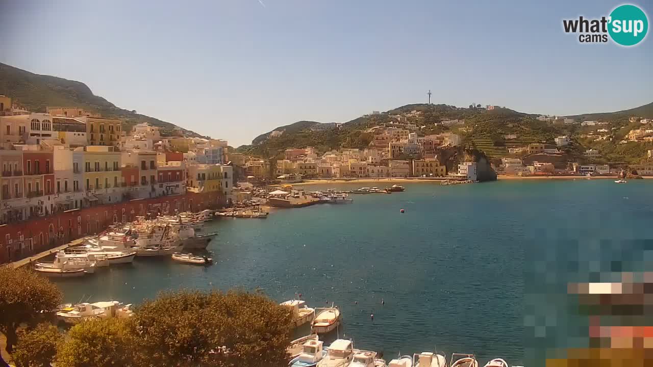 Otok Ponza kamera Pogled na pristanišče