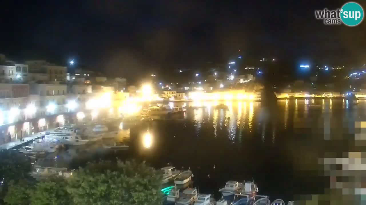 Otok Ponza kamera Pogled na pristanišče