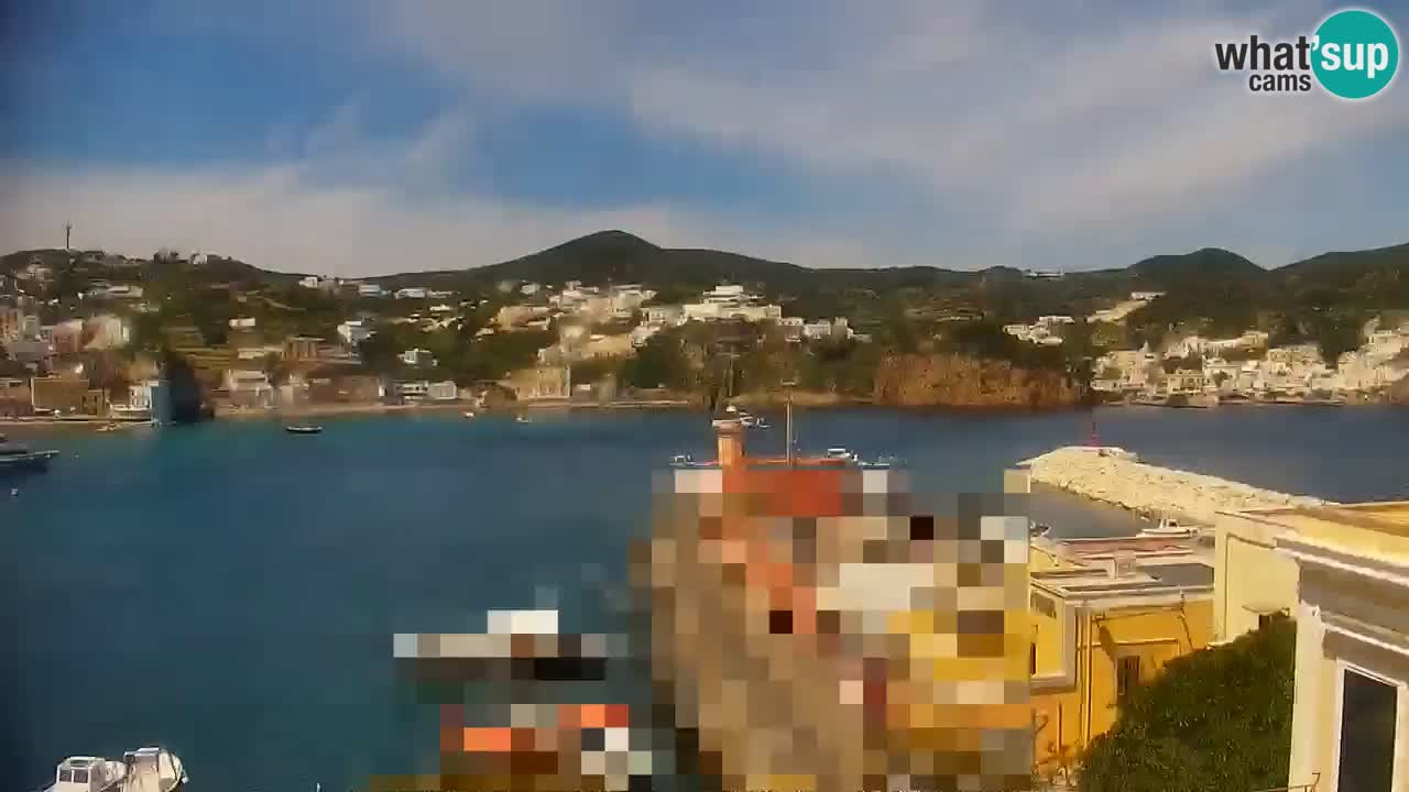 Otok Ponza kamera Pogled na pristanišče