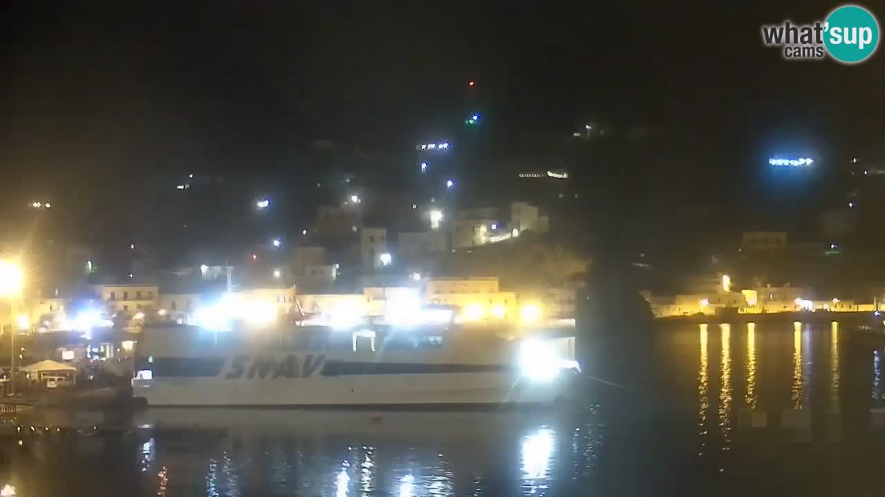Otok Ponza kamera Pogled na pristanišče