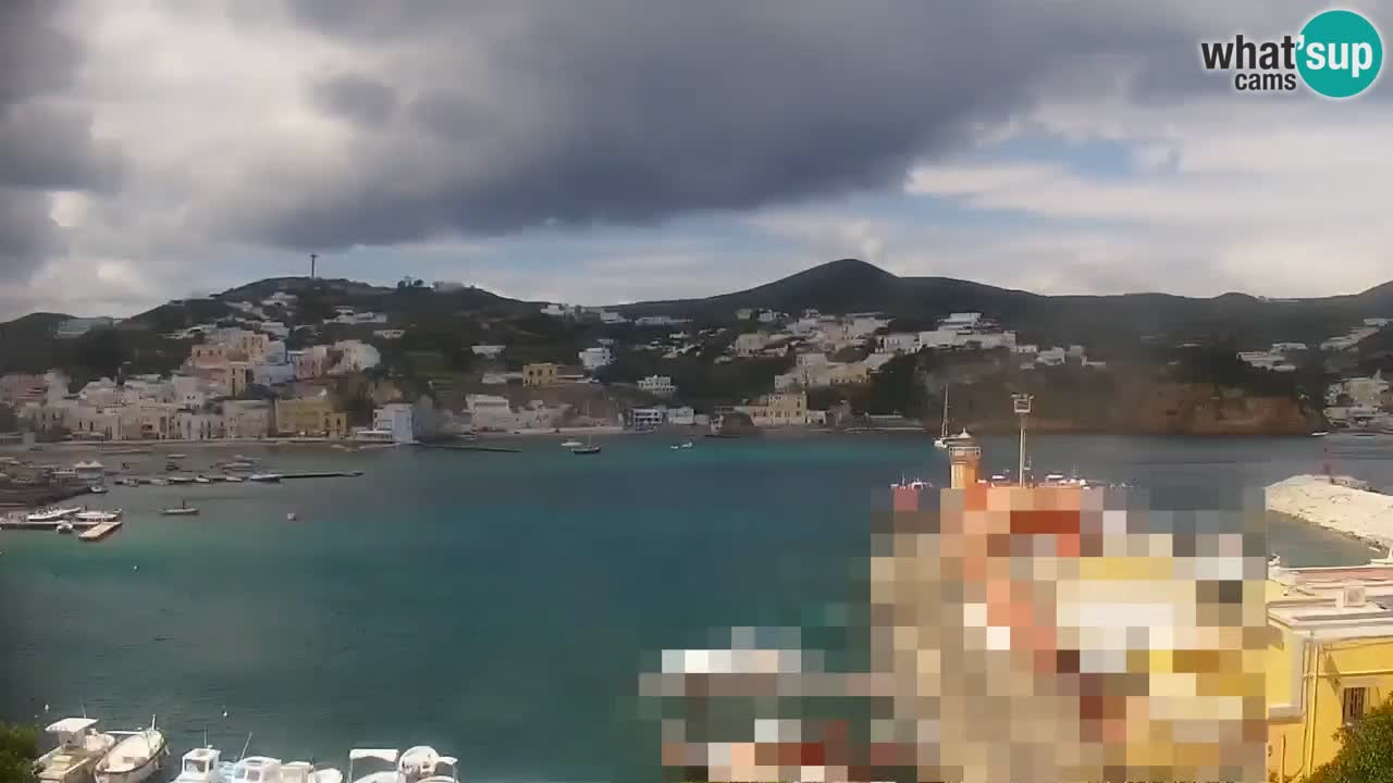 Otok Ponza kamera Pogled na pristanišče