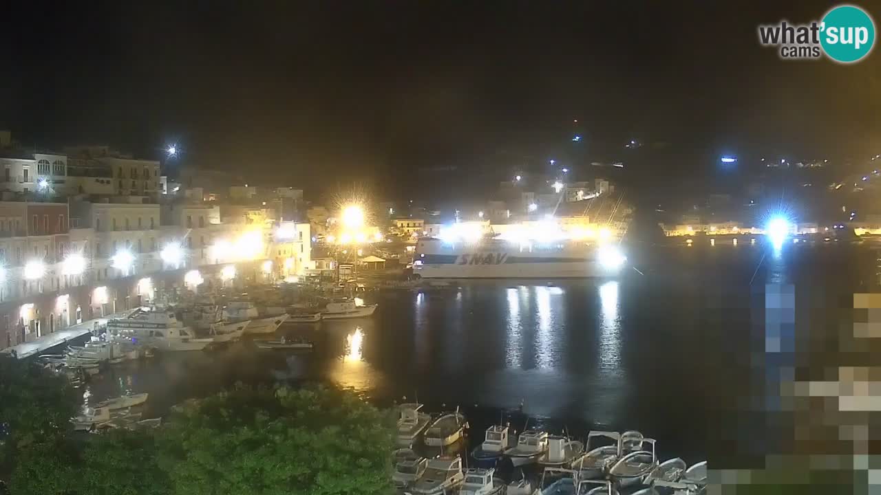 Otok Ponza kamera Pogled na pristanišče