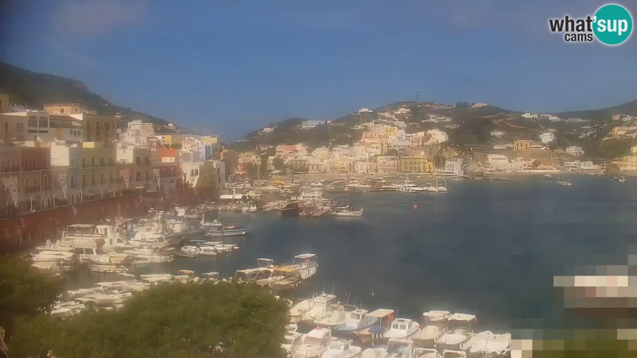 Otok Ponza kamera Pogled na pristanišče