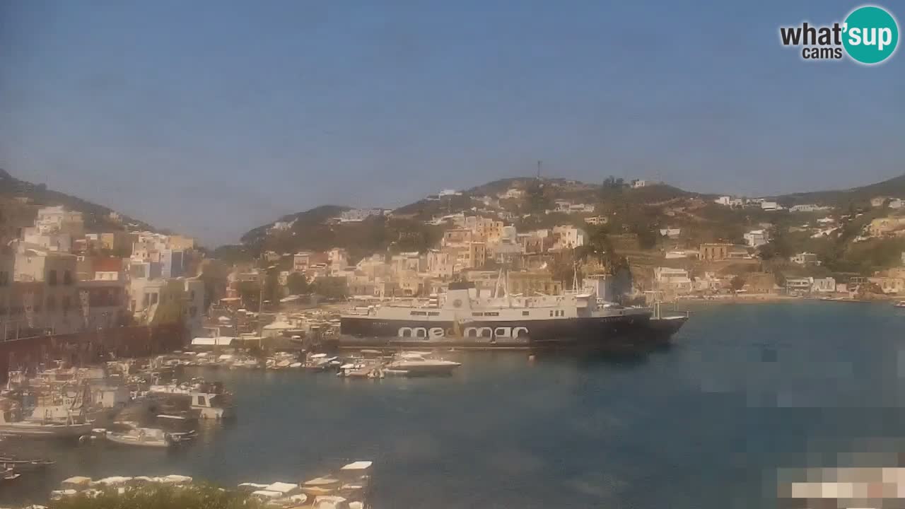 Otok Ponza kamera Pogled na pristanišče