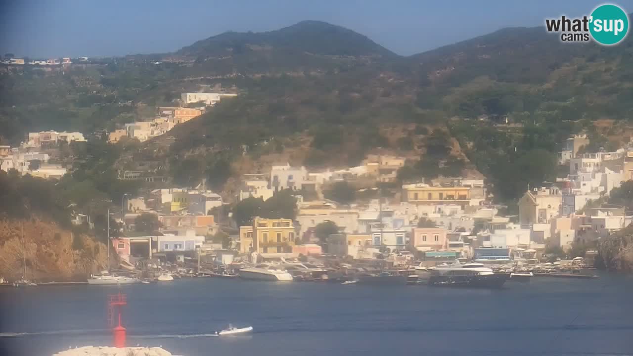 Otok Ponza kamera Pogled na pristanišče