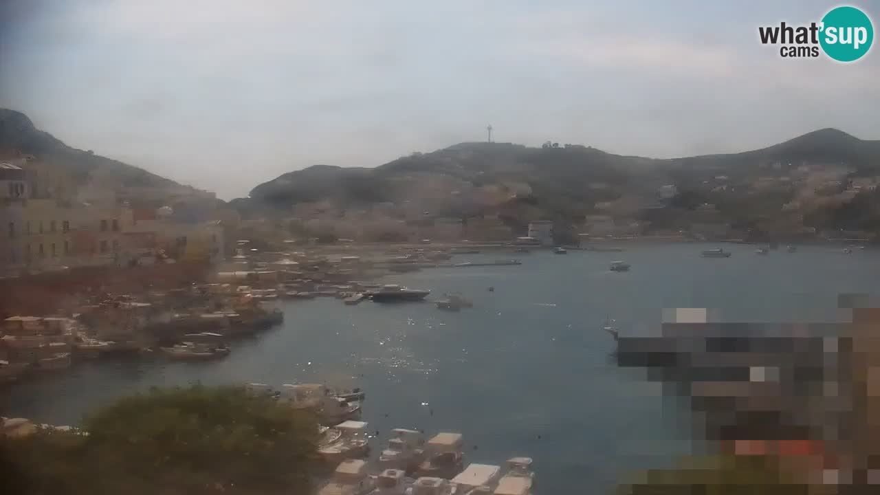 Otok Ponza kamera Pogled na pristanišče