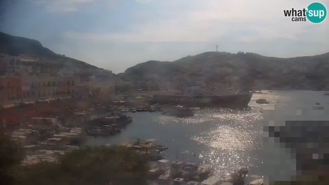 Otok Ponza kamera Pogled na pristanišče