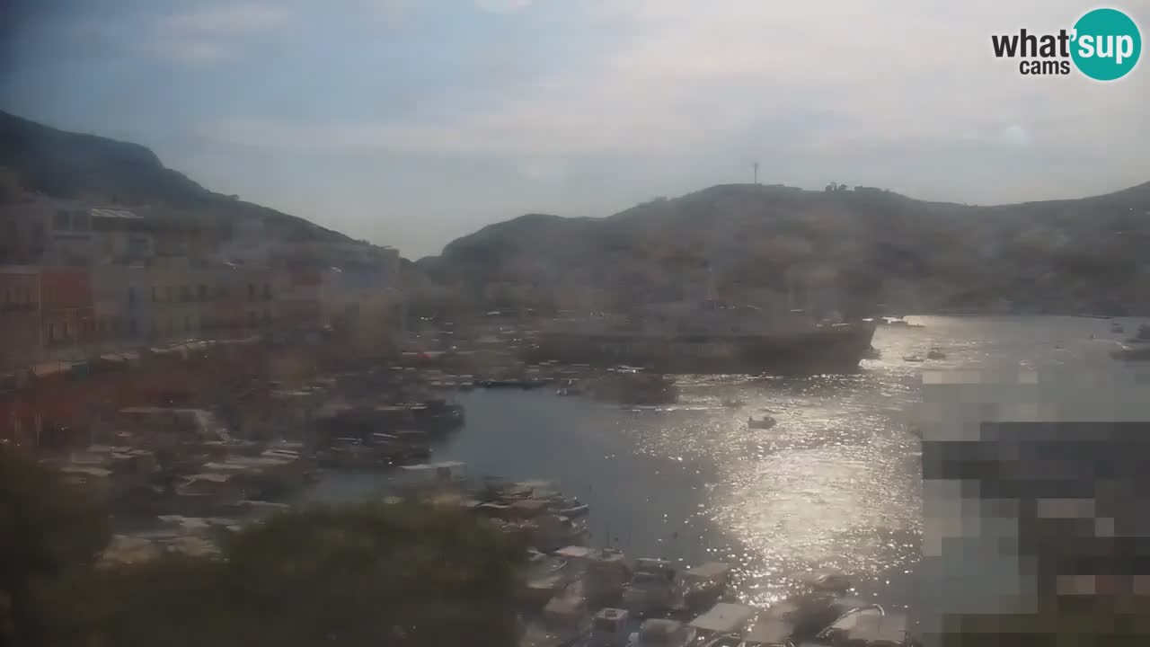 Otok Ponza kamera Pogled na pristanišče