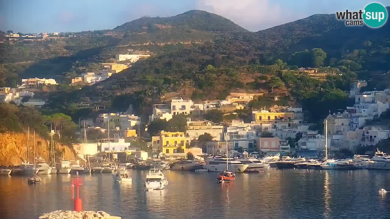 Otok Ponza kamera Pogled na pristanišče