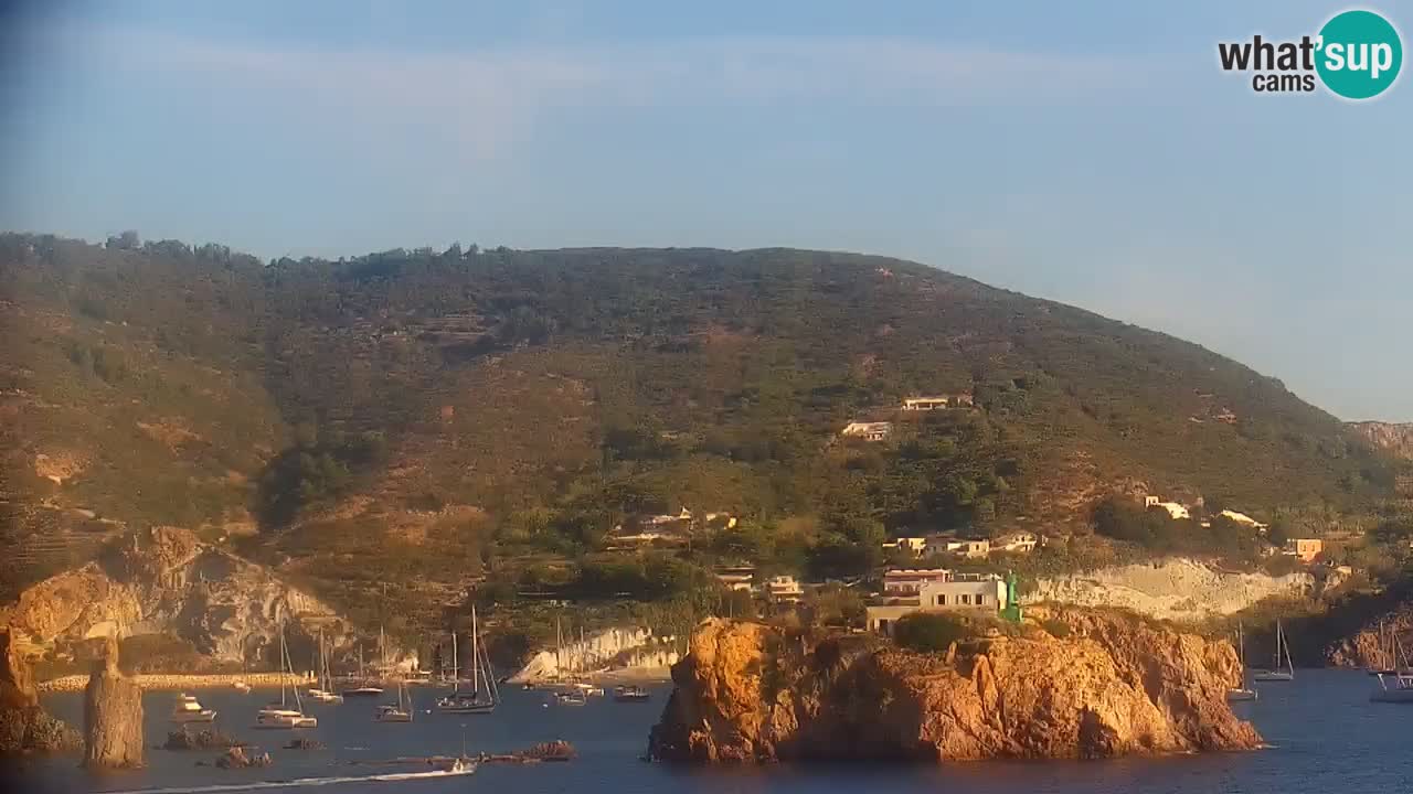 Otok Ponza kamera Pogled na pristanišče