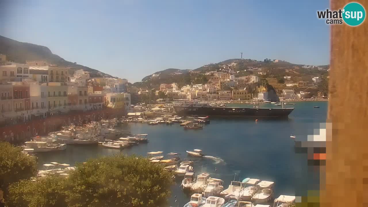 Otok Ponza kamera Pogled na pristanišče