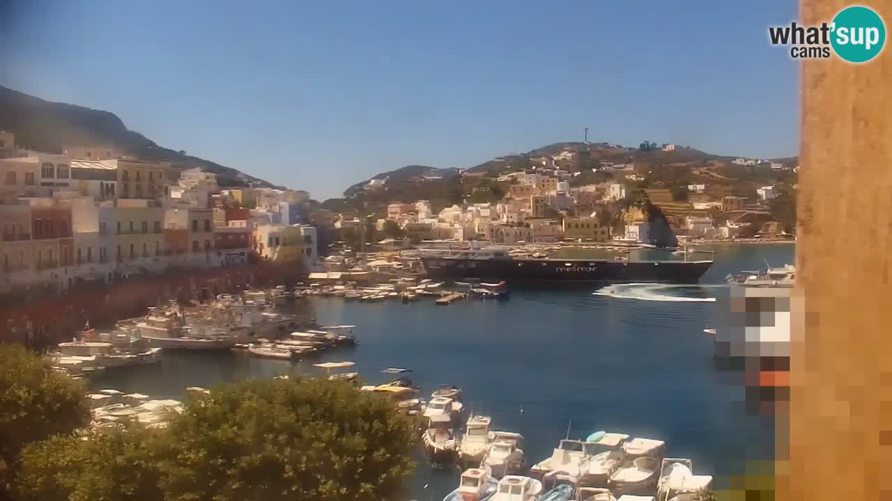 Otok Ponza kamera Pogled na pristanišče