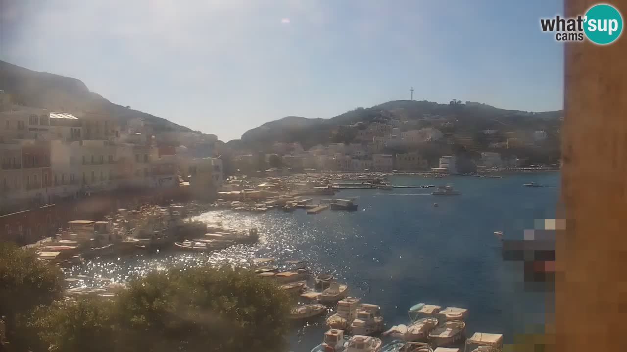 Otok Ponza kamera Pogled na pristanišče