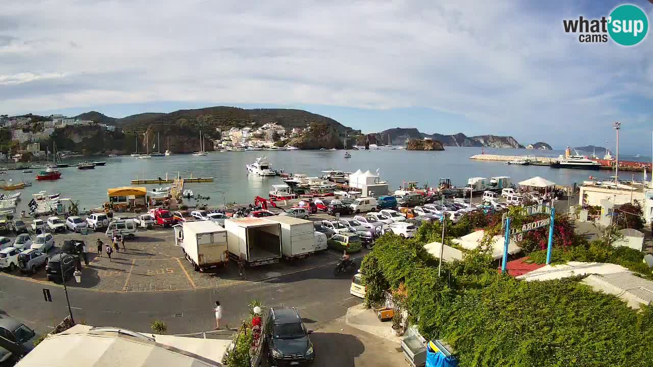 Insel Ponza Hafen webcam – Italien