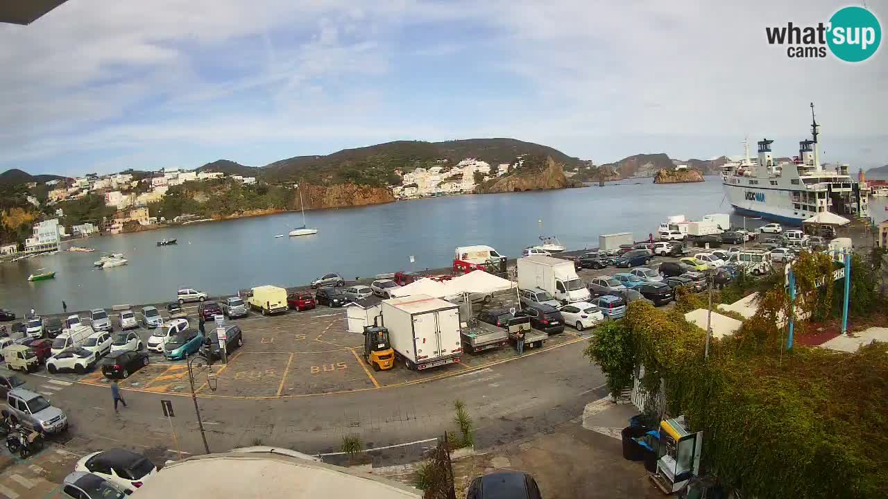 Insel Ponza Hafen webcam – Italien