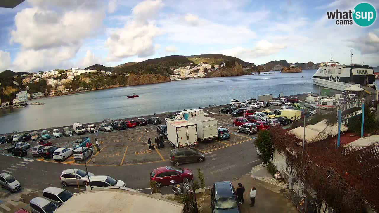 Insel Ponza Hafen webcam – Italien