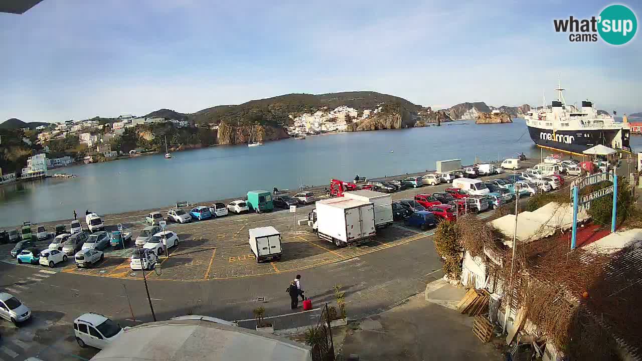 Insel Ponza Hafen webcam – Italien