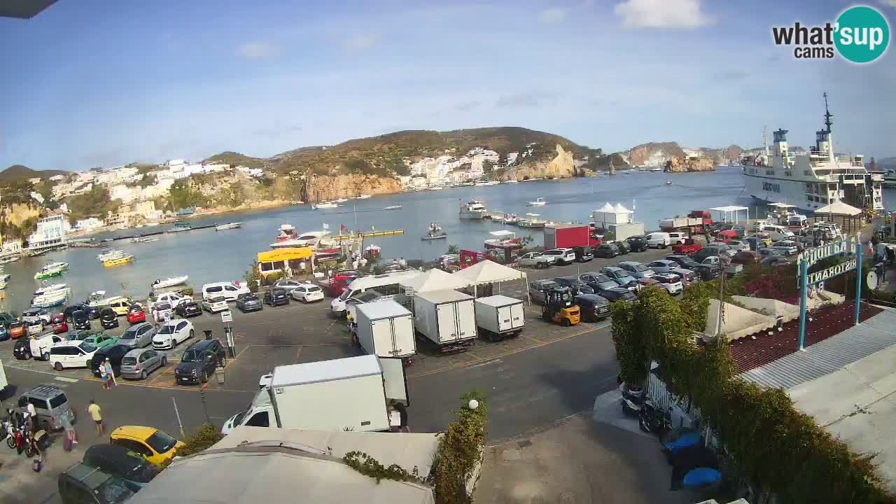 Insel Ponza Hafen webcam – Italien