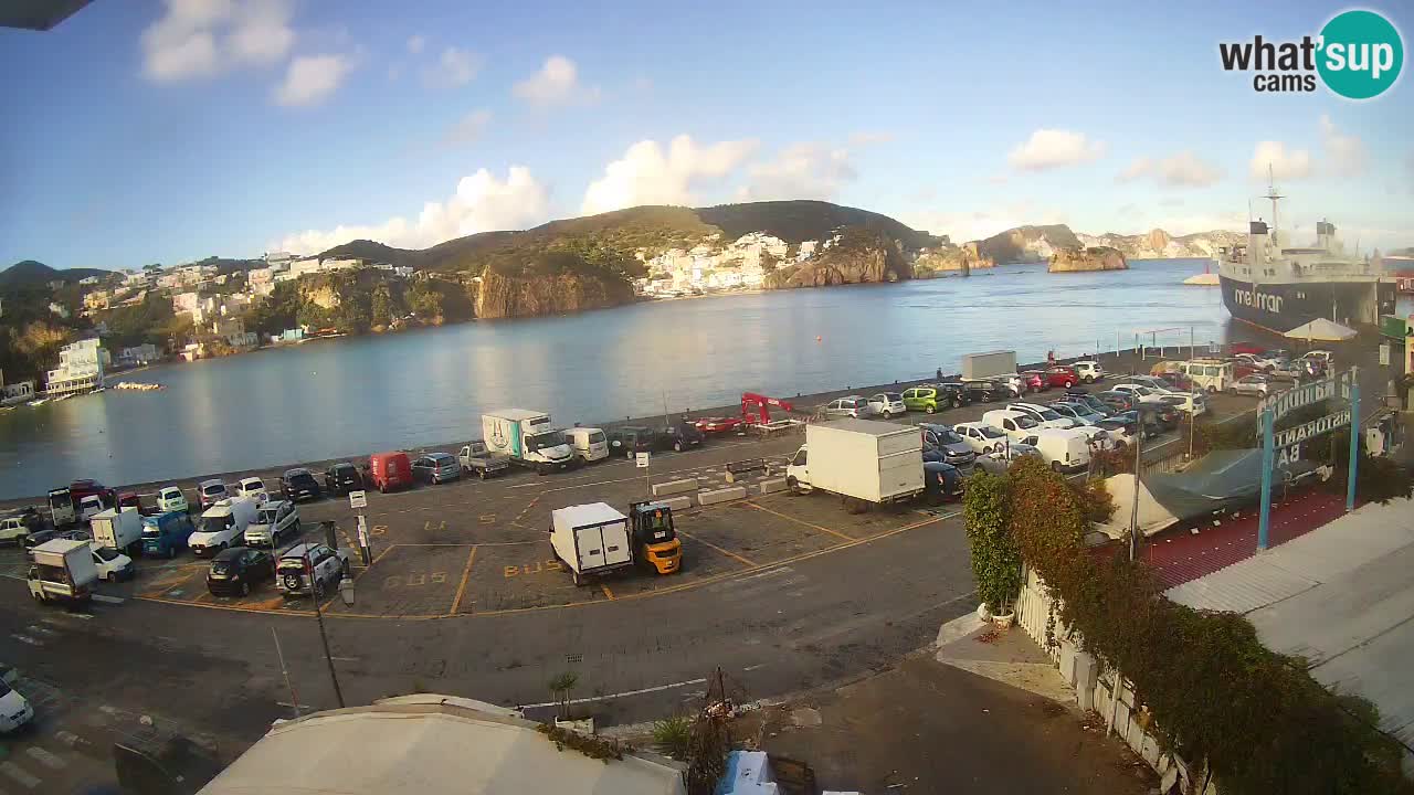 Insel Ponza Hafen webcam – Italien