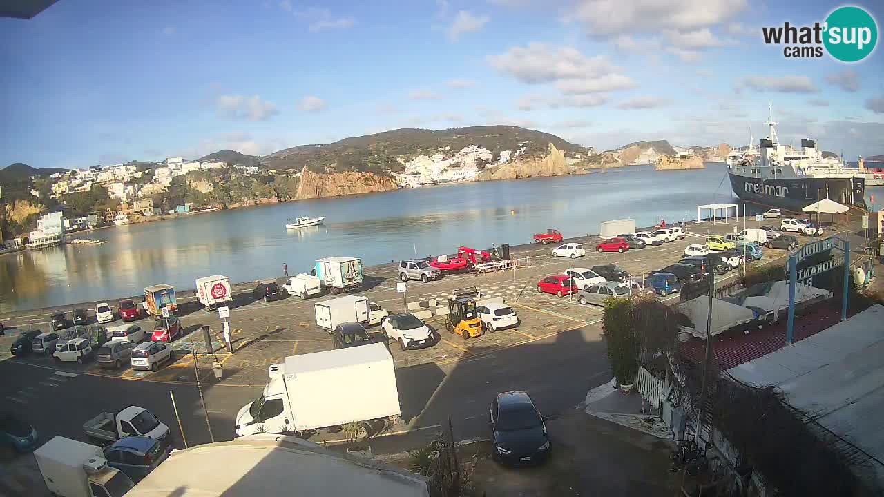 Insel Ponza Hafen webcam – Italien