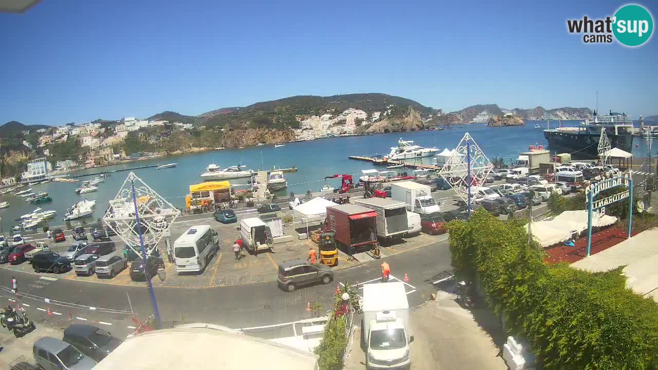 Insel Ponza Hafen webcam – Italien