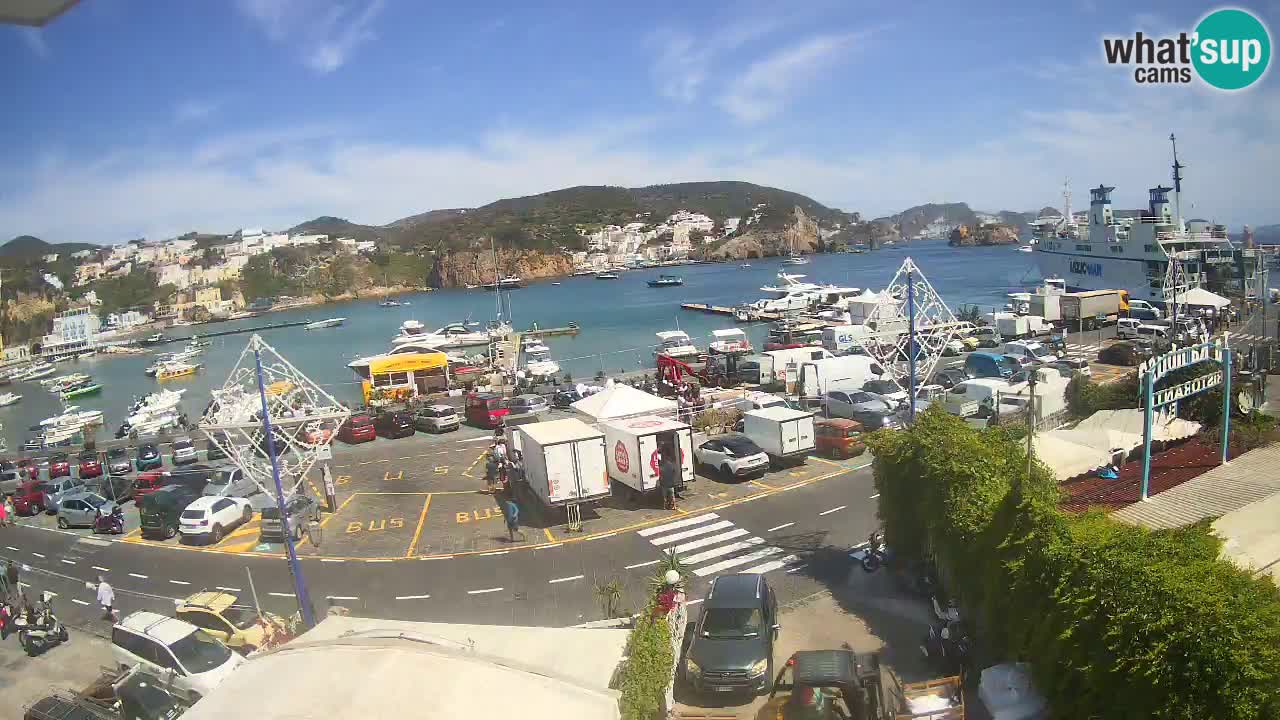 Insel Ponza Hafen webcam – Italien