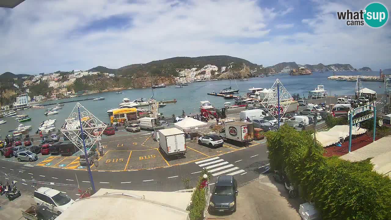 Insel Ponza Hafen webcam – Italien