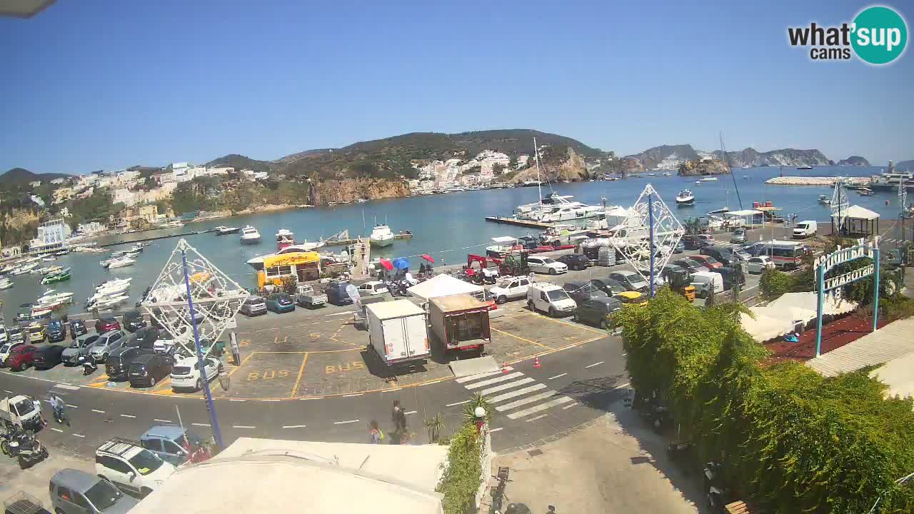 Insel Ponza Hafen webcam – Italien