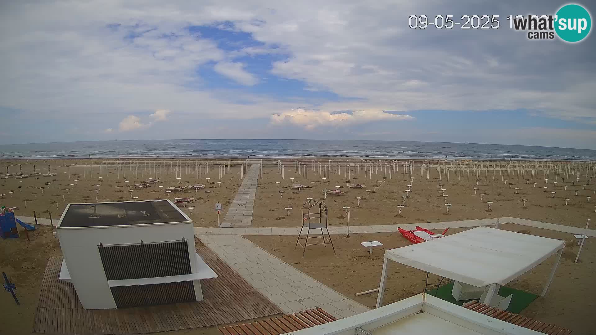Webcam Riccione plage – Bagni Oreste spiaggia 115 – Italie