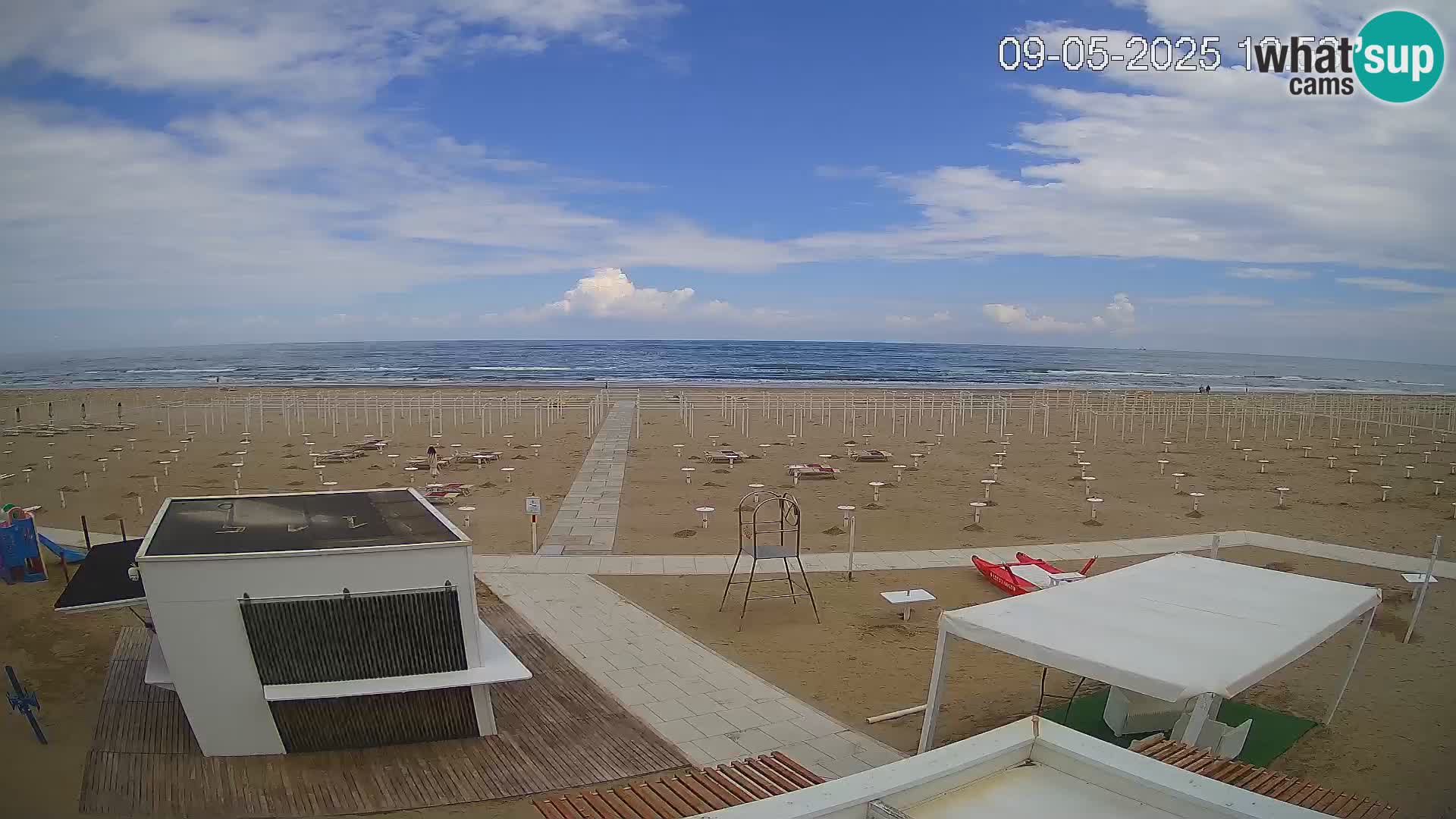 Webcam Riccione plage – Bagni Oreste spiaggia 115 – Italie