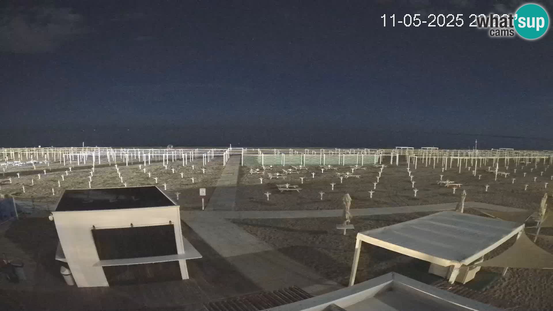 Webcam Riccione plage – Bagni Oreste spiaggia 115 – Italie