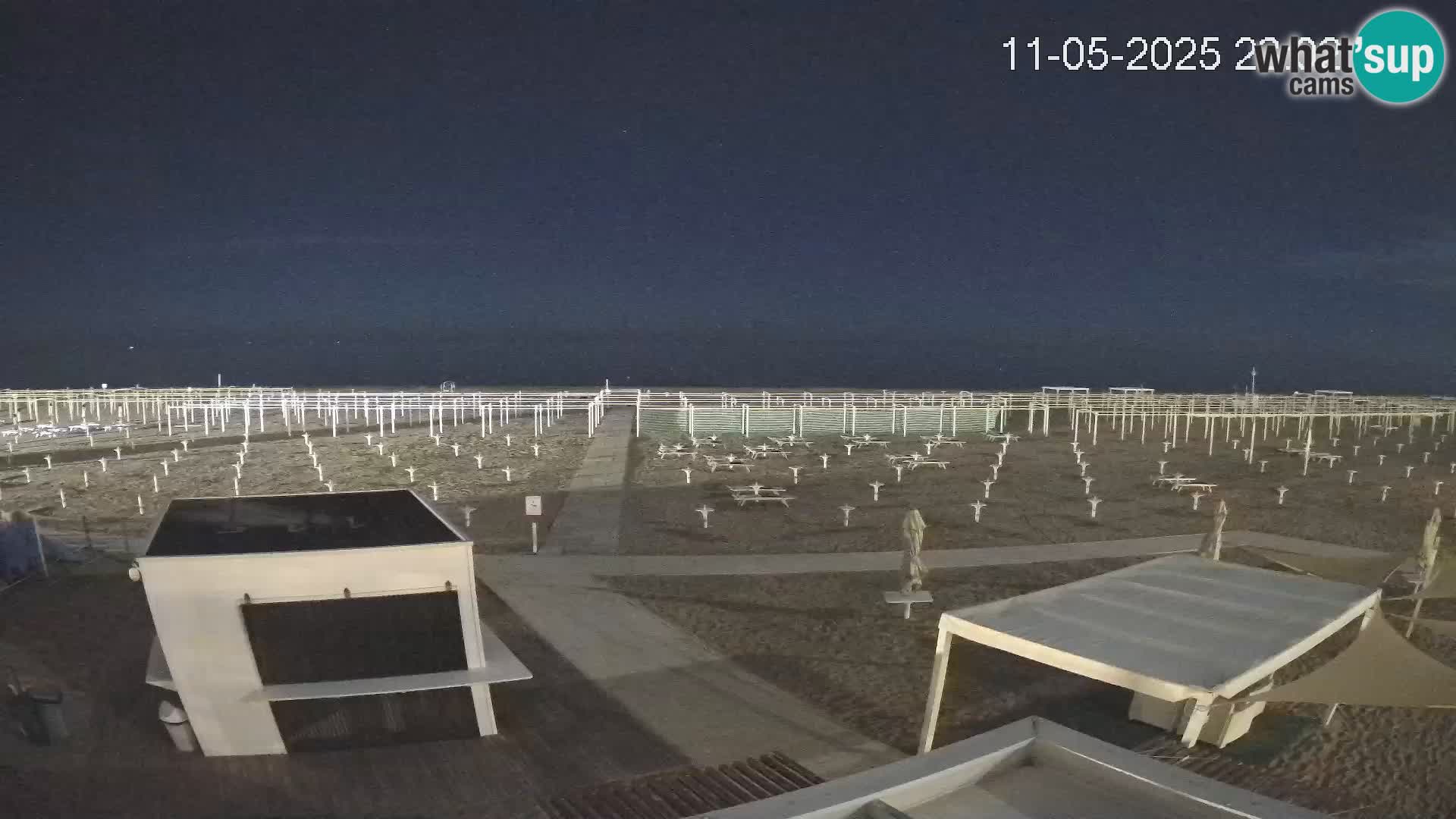 Live webcam Riccione Strand – Bagni Oreste spiaggia 115 – Italien