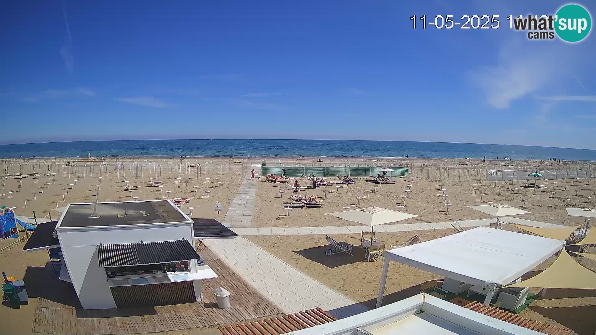 Web kamera plaža Riccione – Bagni Oreste spiaggia 115 – Italija