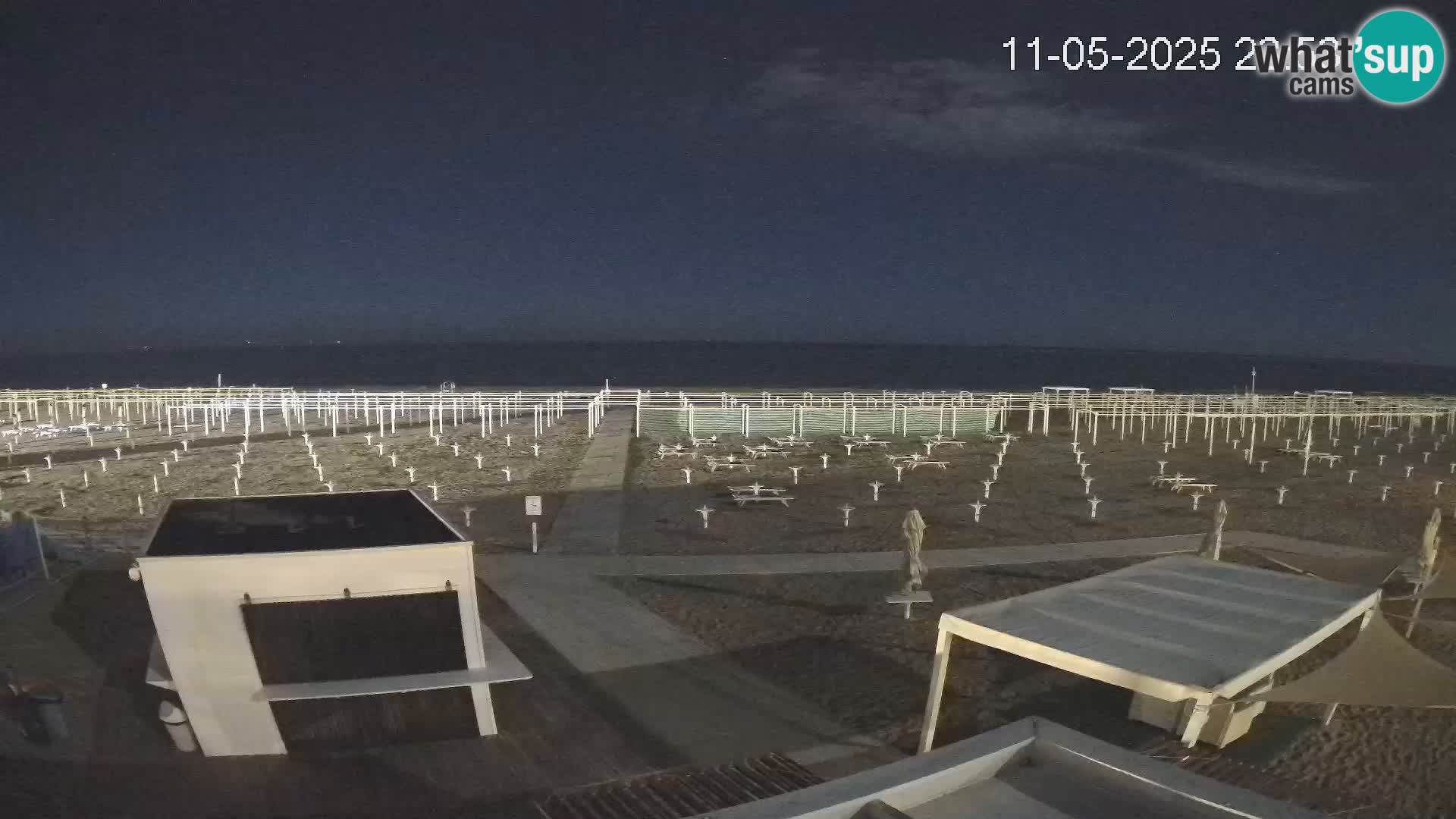 Live webcam Riccione Strand – Bagni Oreste spiaggia 115 – Italien