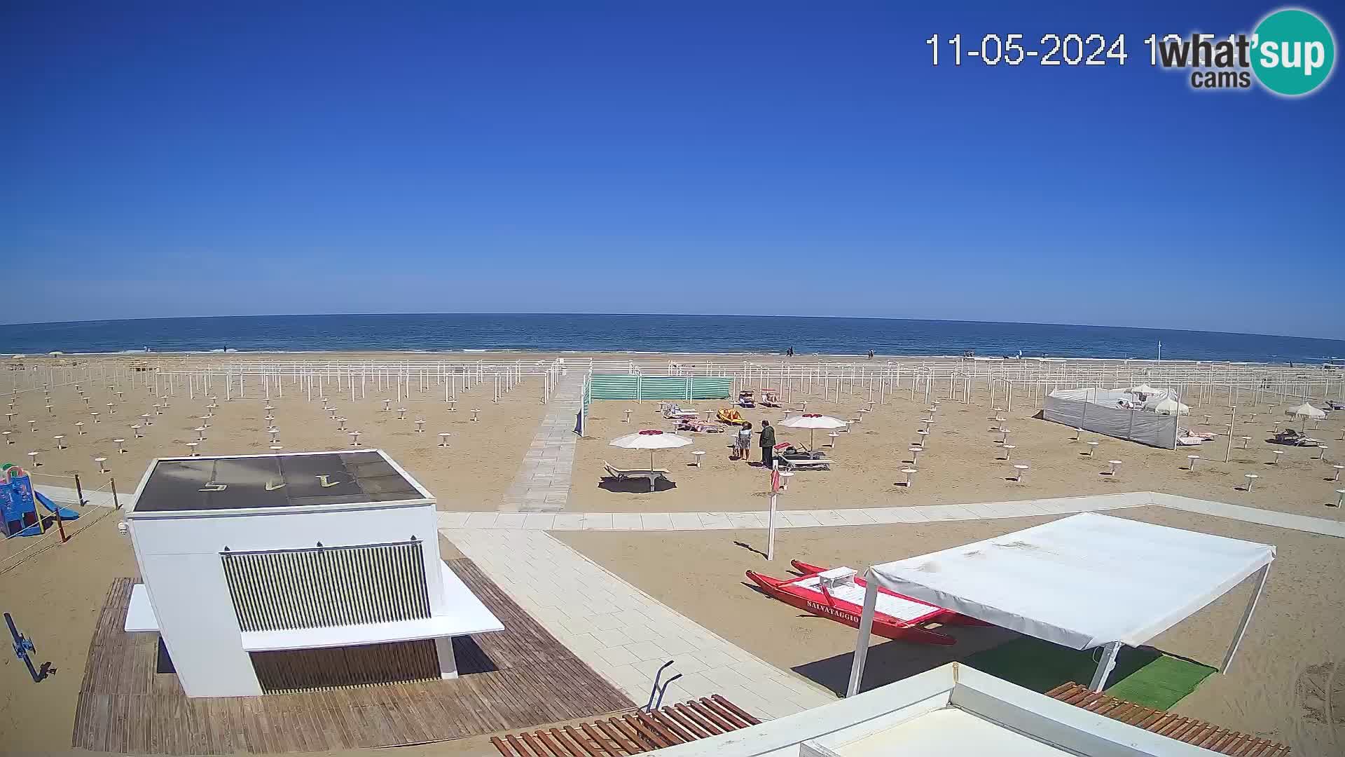 Live webcam Riccione – Bagni Oreste spiaggia 115