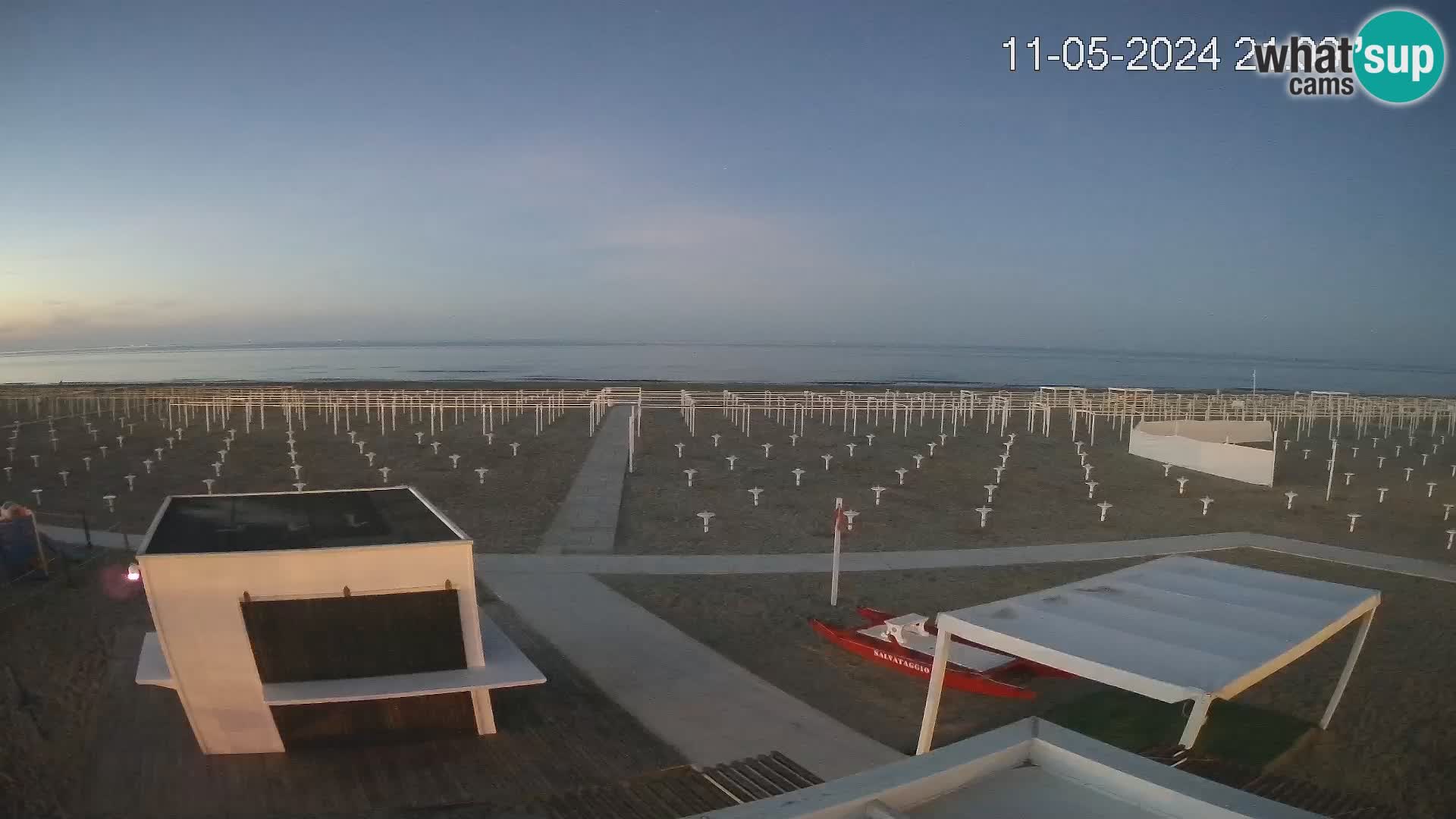 Camera en vivo playa Riccione – Bagni Oreste spiaggia 115 – Italia