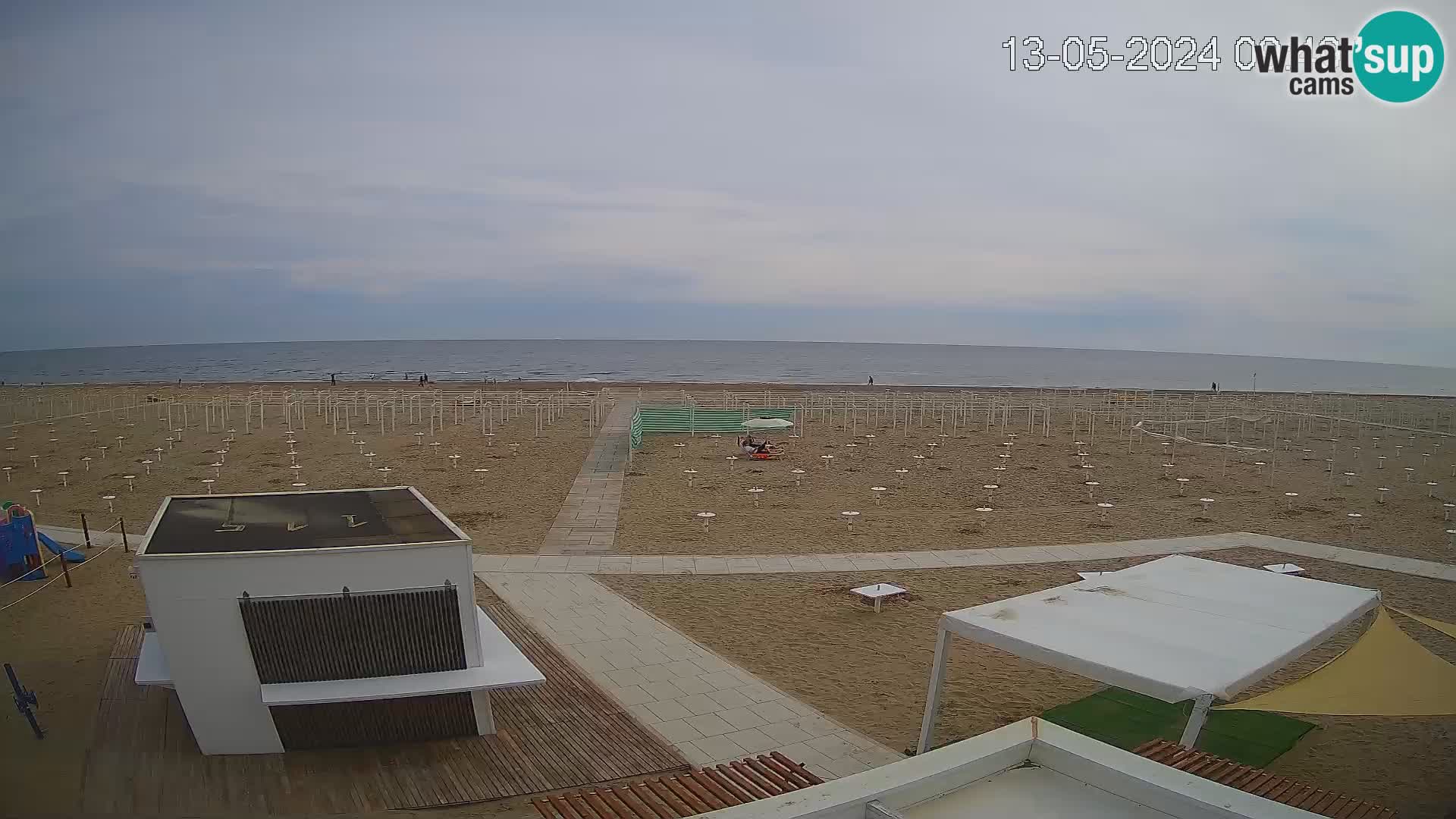 Webcam Riccione plage – Bagni Oreste spiaggia 115 – Italie