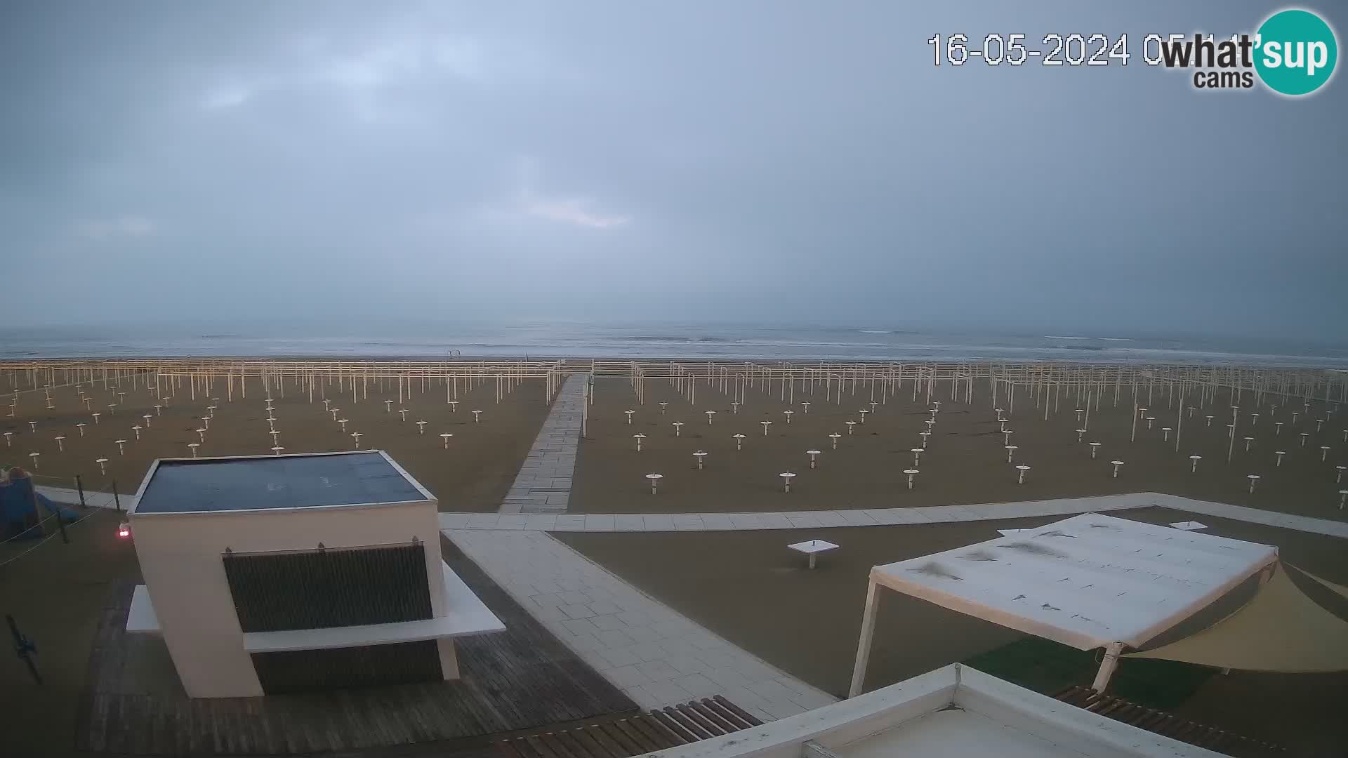 Web kamera plaža Riccione – Bagni Oreste spiaggia 115 – Italija
