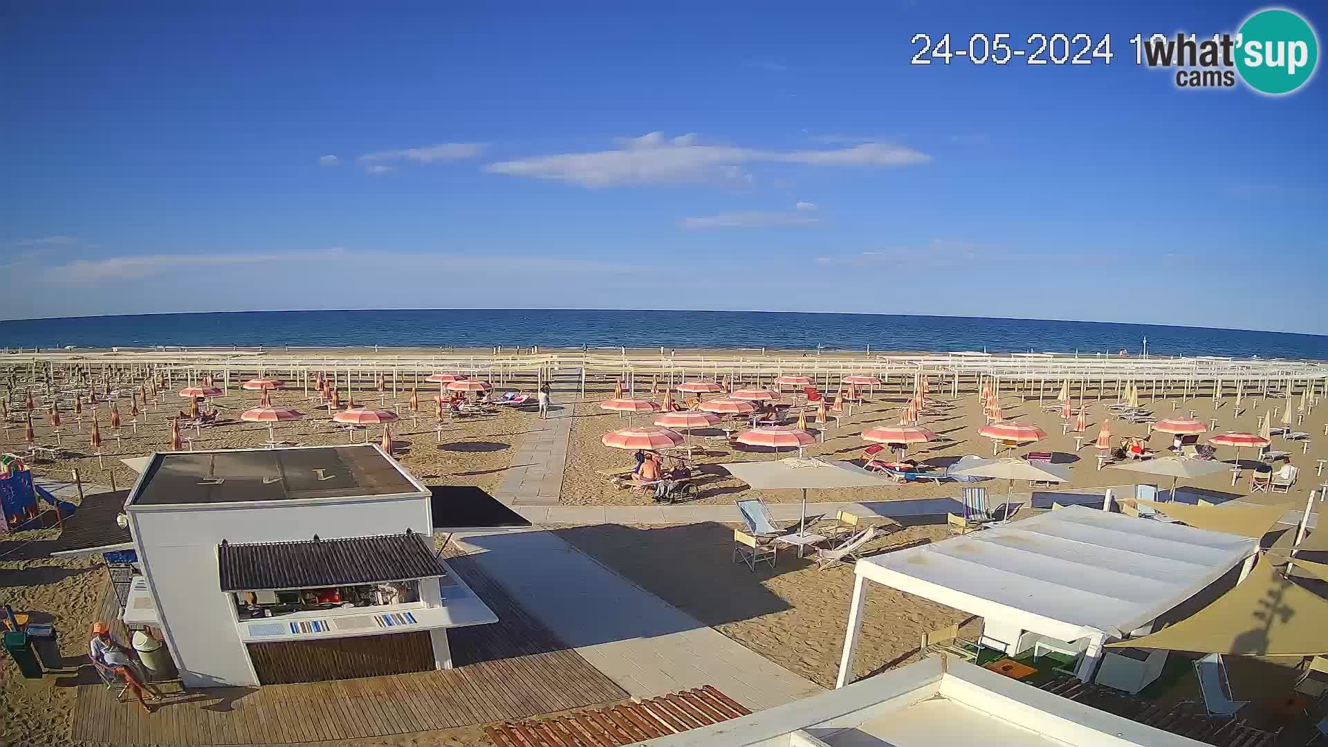 Live webcam Riccione beach – Bagni Oreste spiaggia 115
