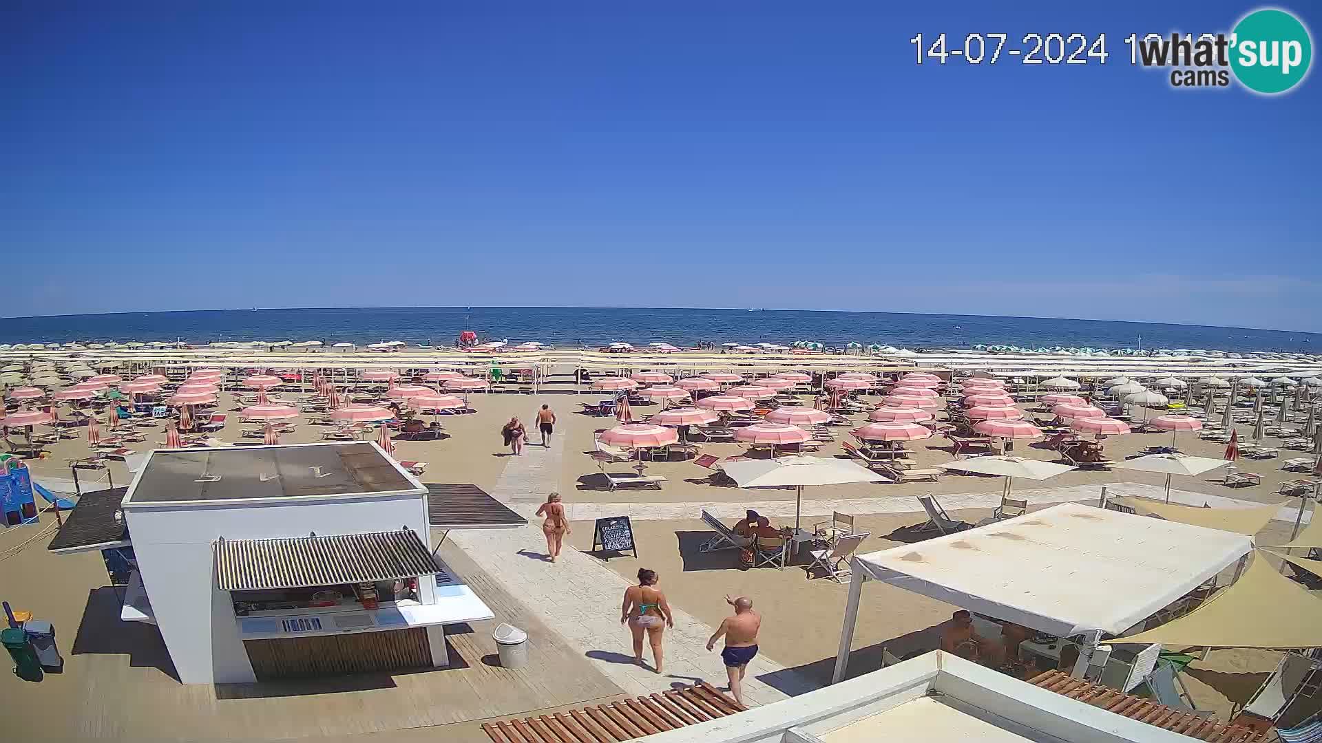 Web kamera plaža Riccione – Bagni Oreste spiaggia 115 – Italija