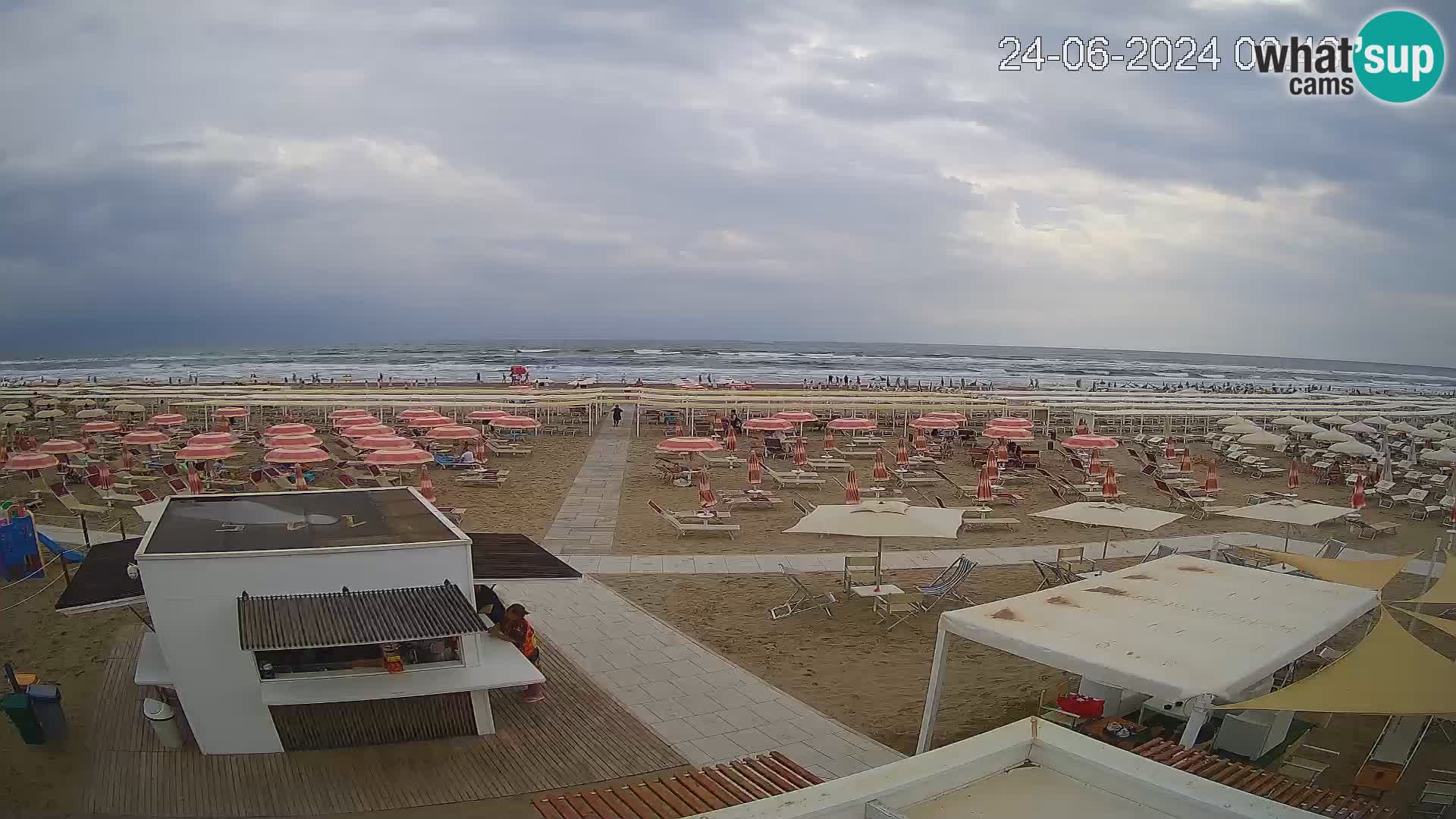 Live webcam Riccione – Bagni Oreste spiaggia 115