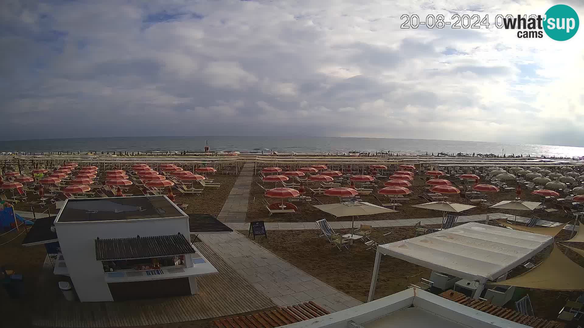 Live webcam Riccione – Bagni Oreste spiaggia 115