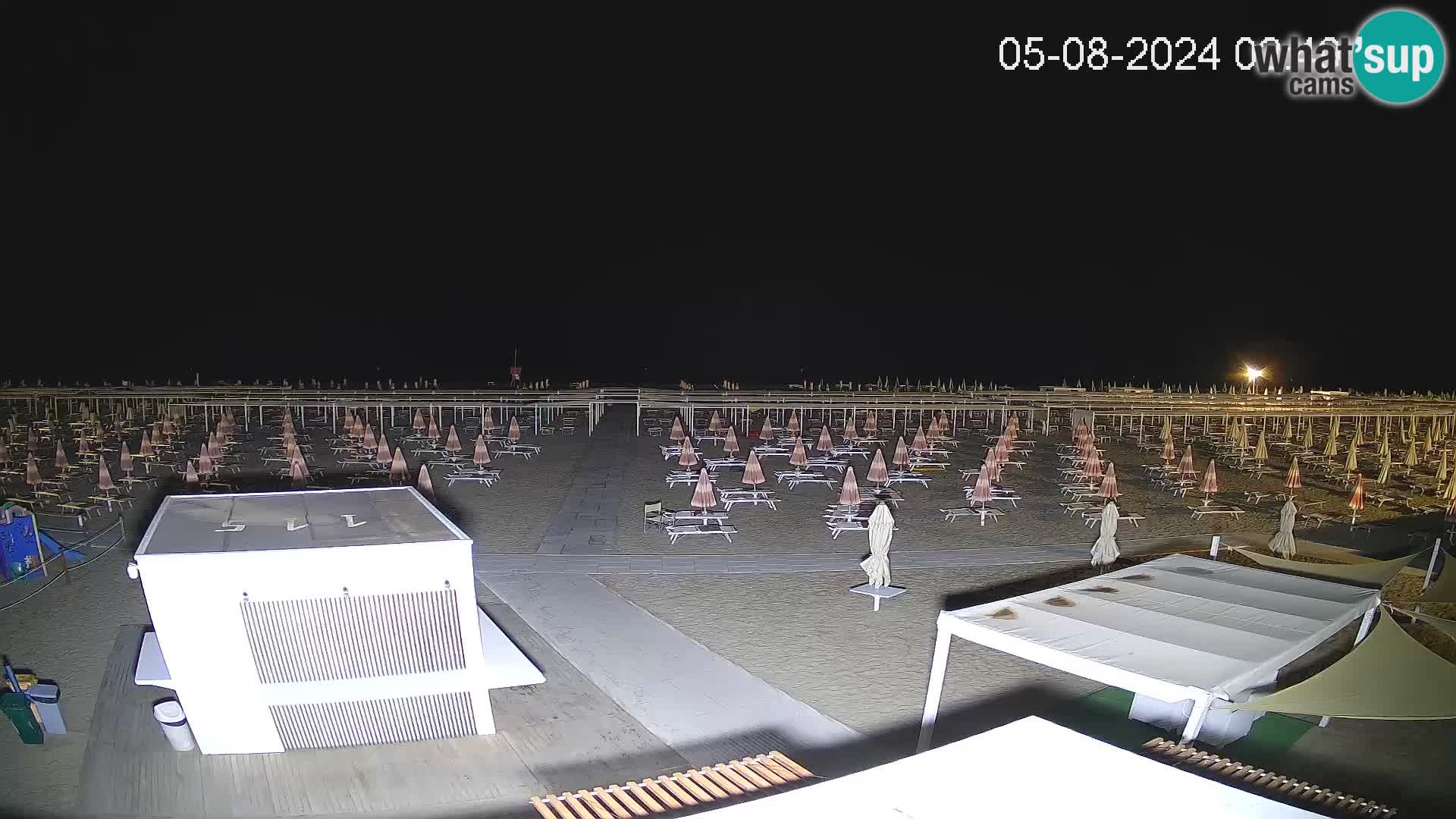 Live webcam Riccione Strand – Bagni Oreste spiaggia 115 – Italien