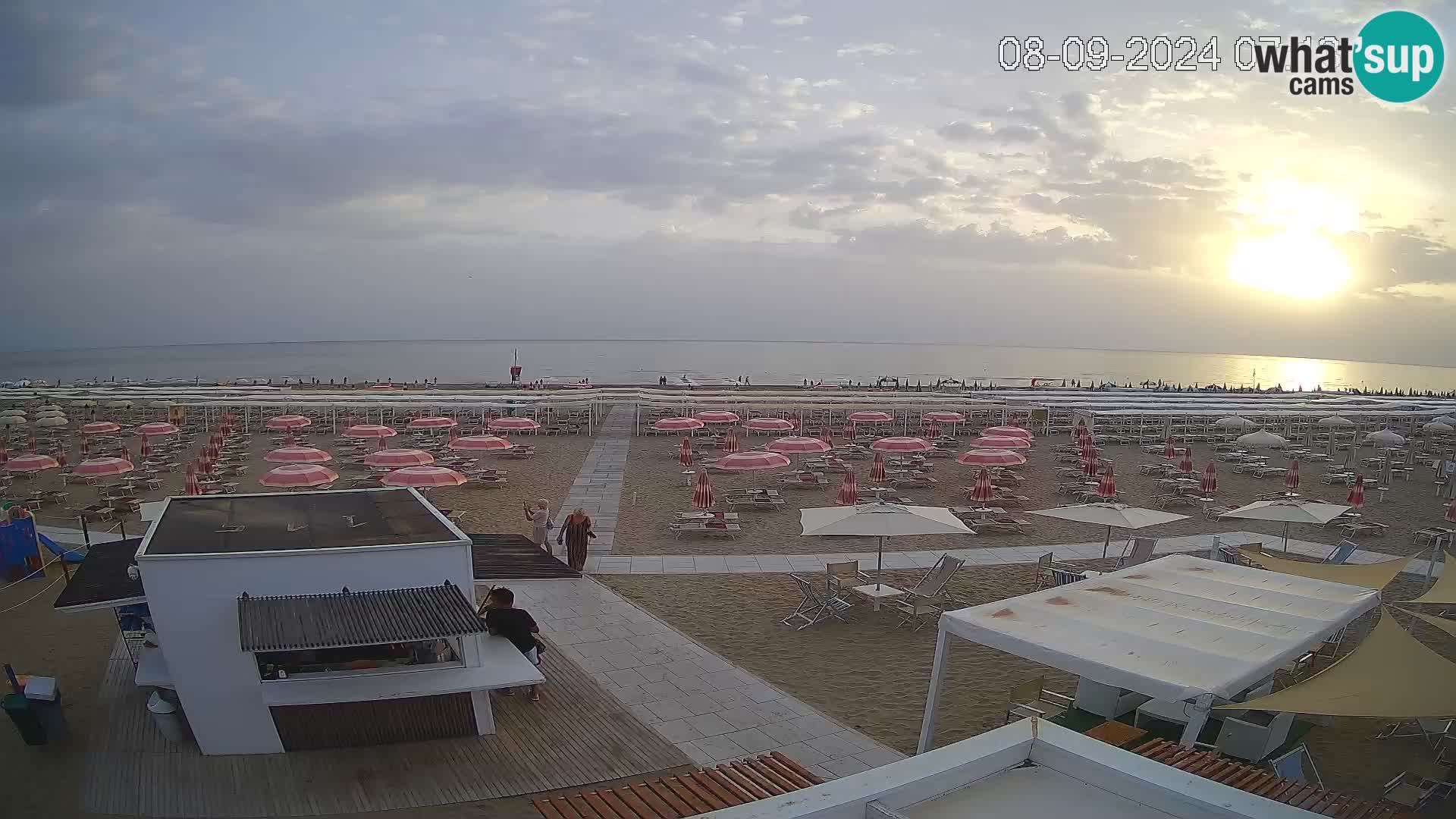 Live webcam Riccione beach – Bagni Oreste spiaggia 115