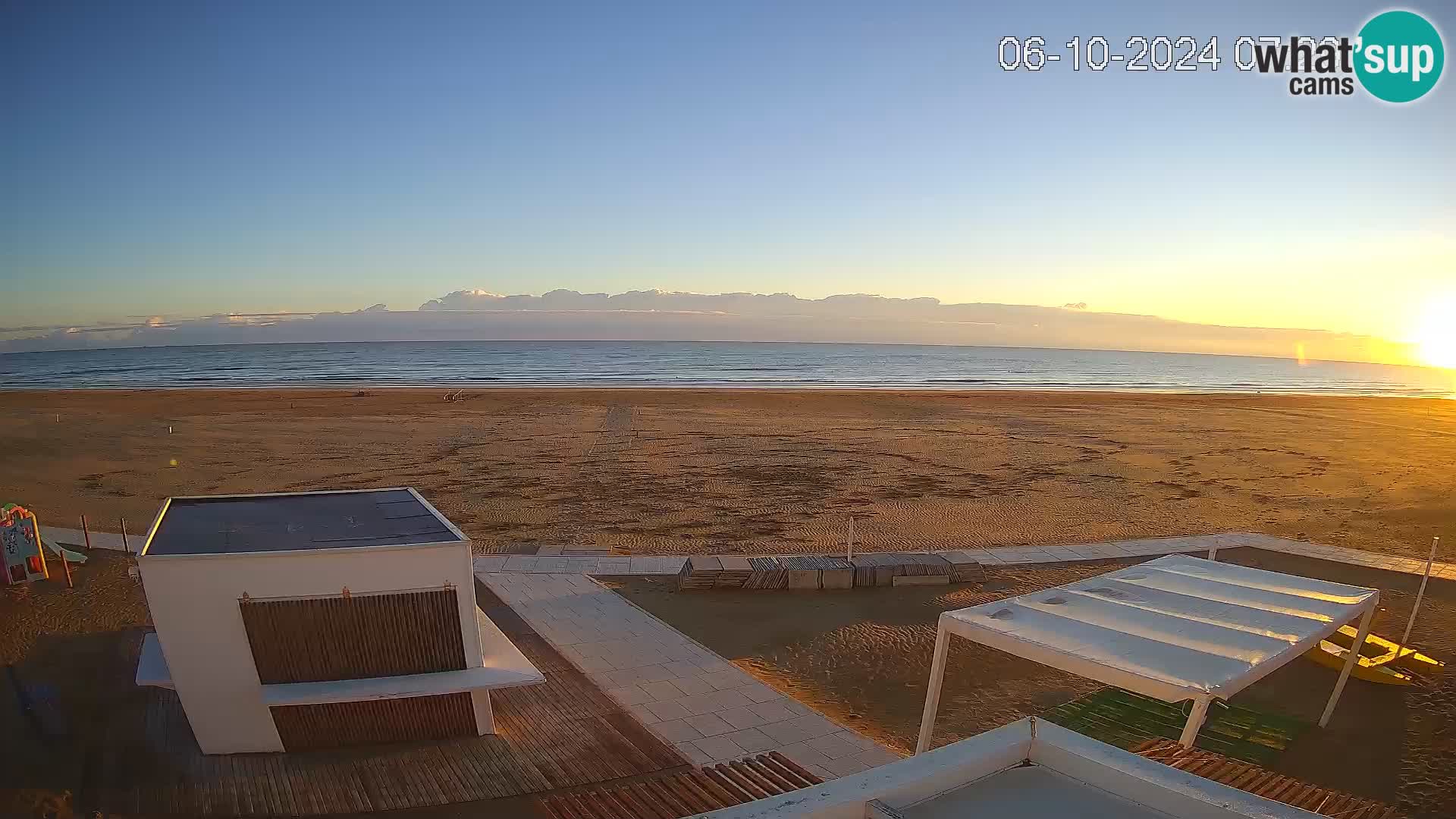 Camera en vivo playa Riccione – Bagni Oreste spiaggia 115 – Italia